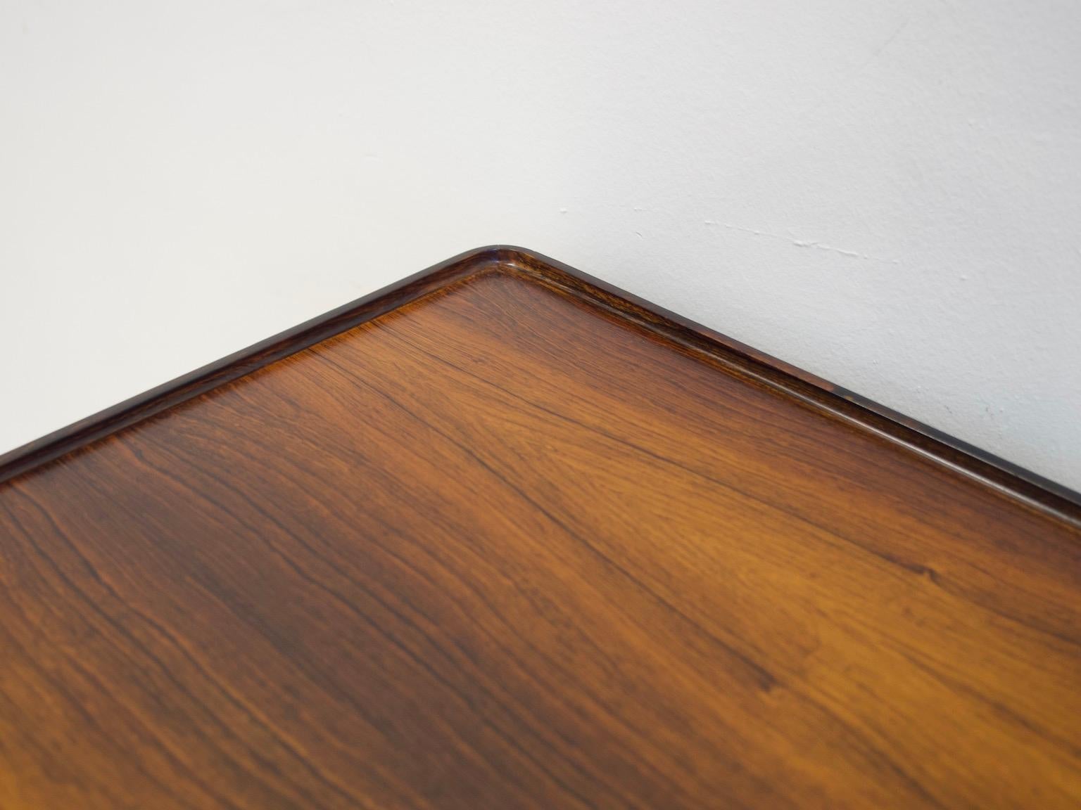 Minimalist Wooden Desk with Raised Edge by Erik Riisager Hansen 6