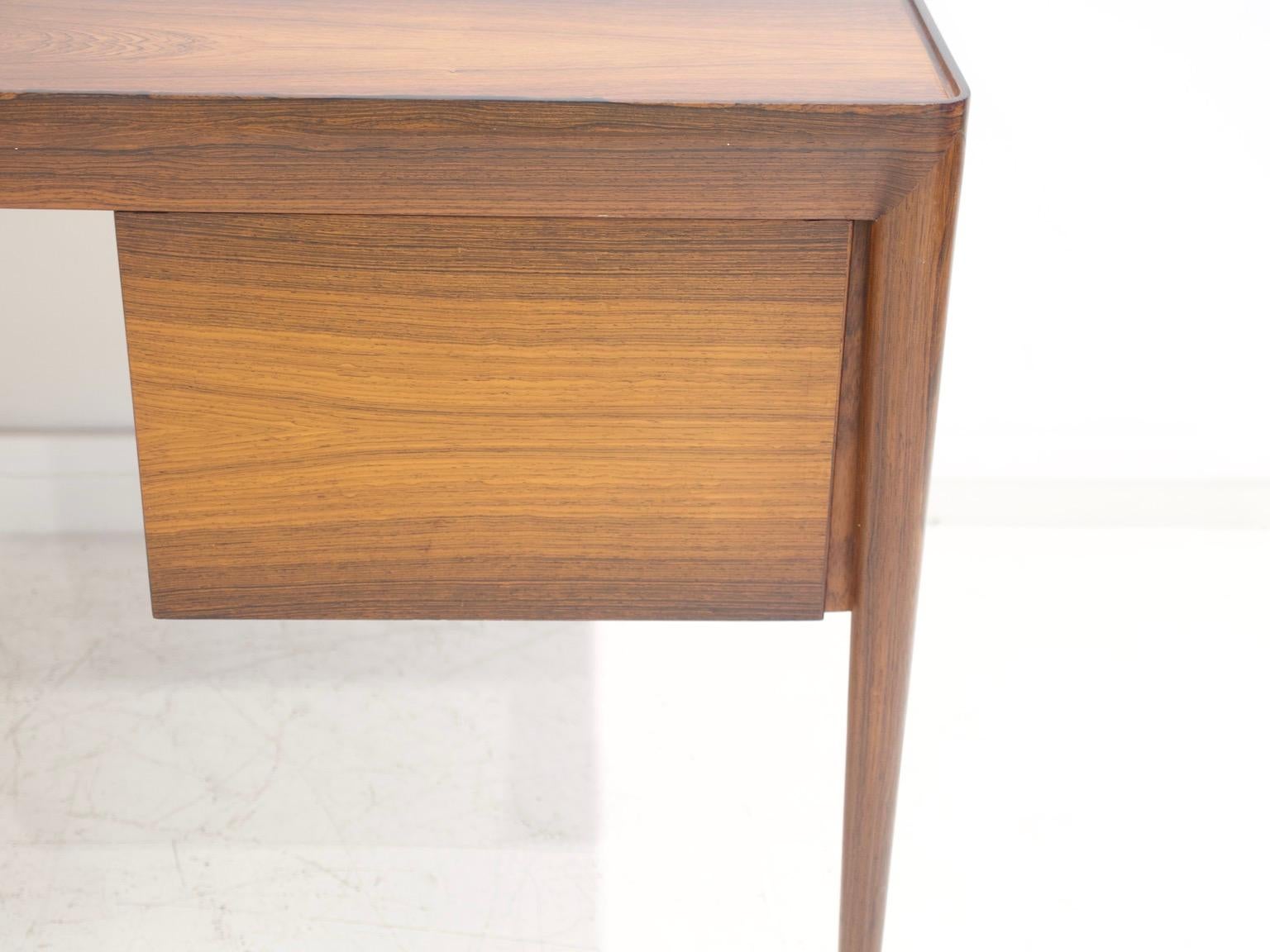 Minimalist Wooden Desk with Raised Edge by Erik Riisager Hansen 9