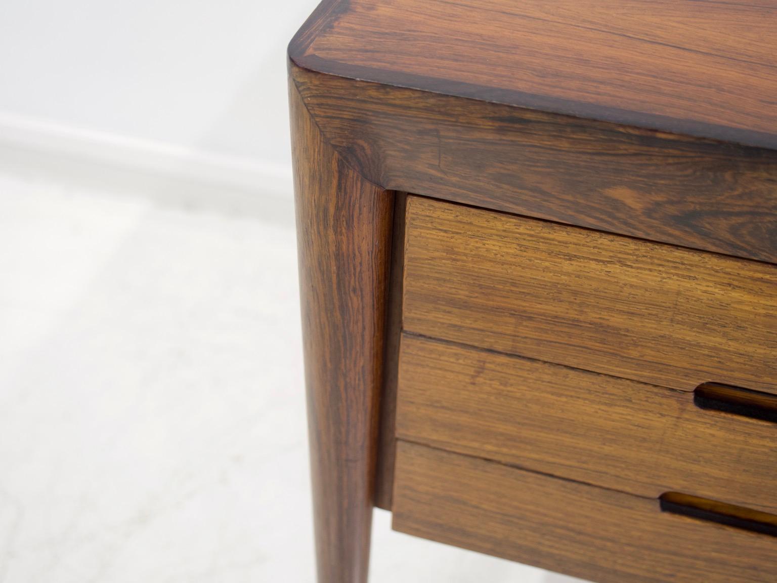 Hardwood Minimalist Wooden Desk with Raised Edge by Erik Riisager Hansen
