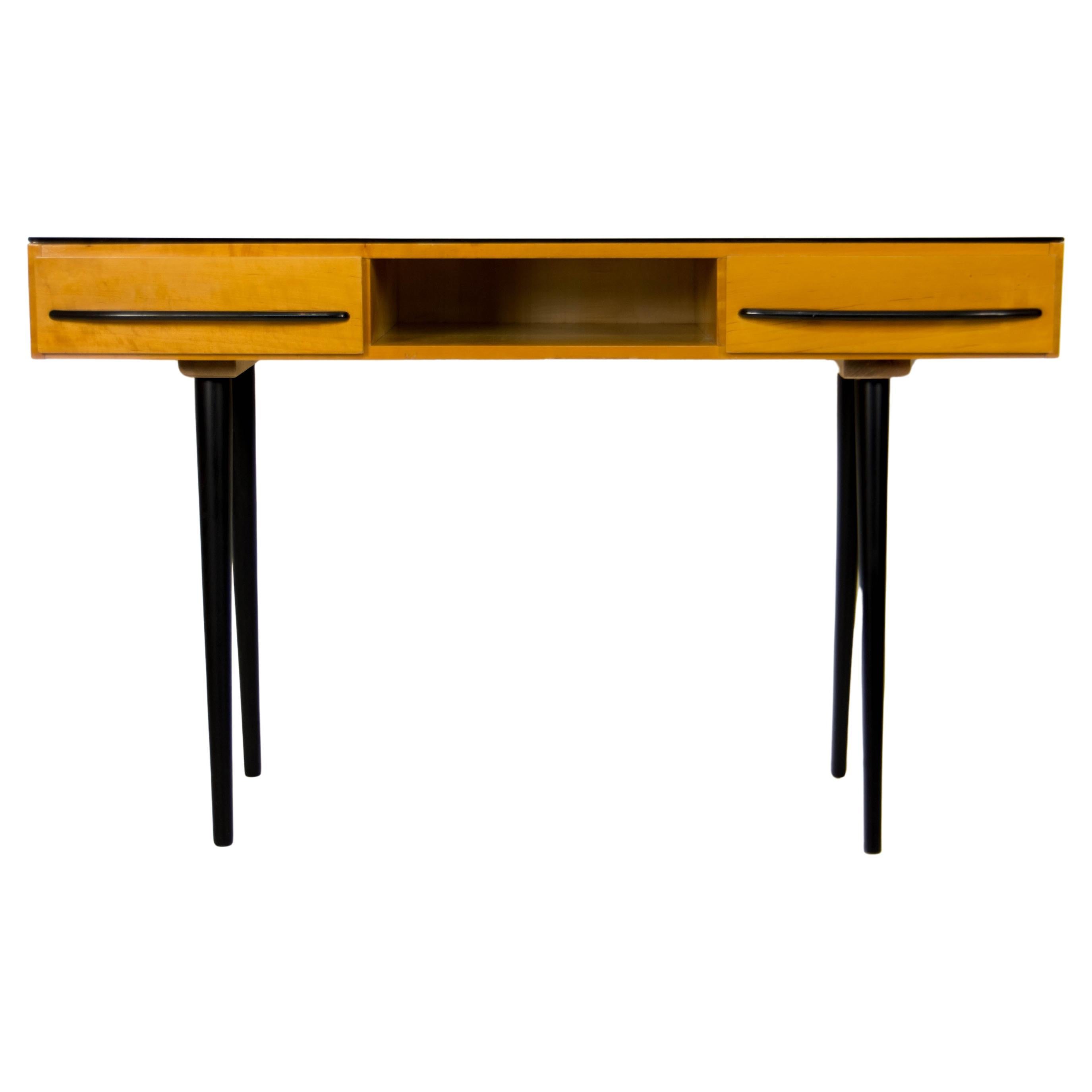 Minimalist Writing Desk or Dressing Table by M. Pozar for UP Zavody 1960s For Sale
