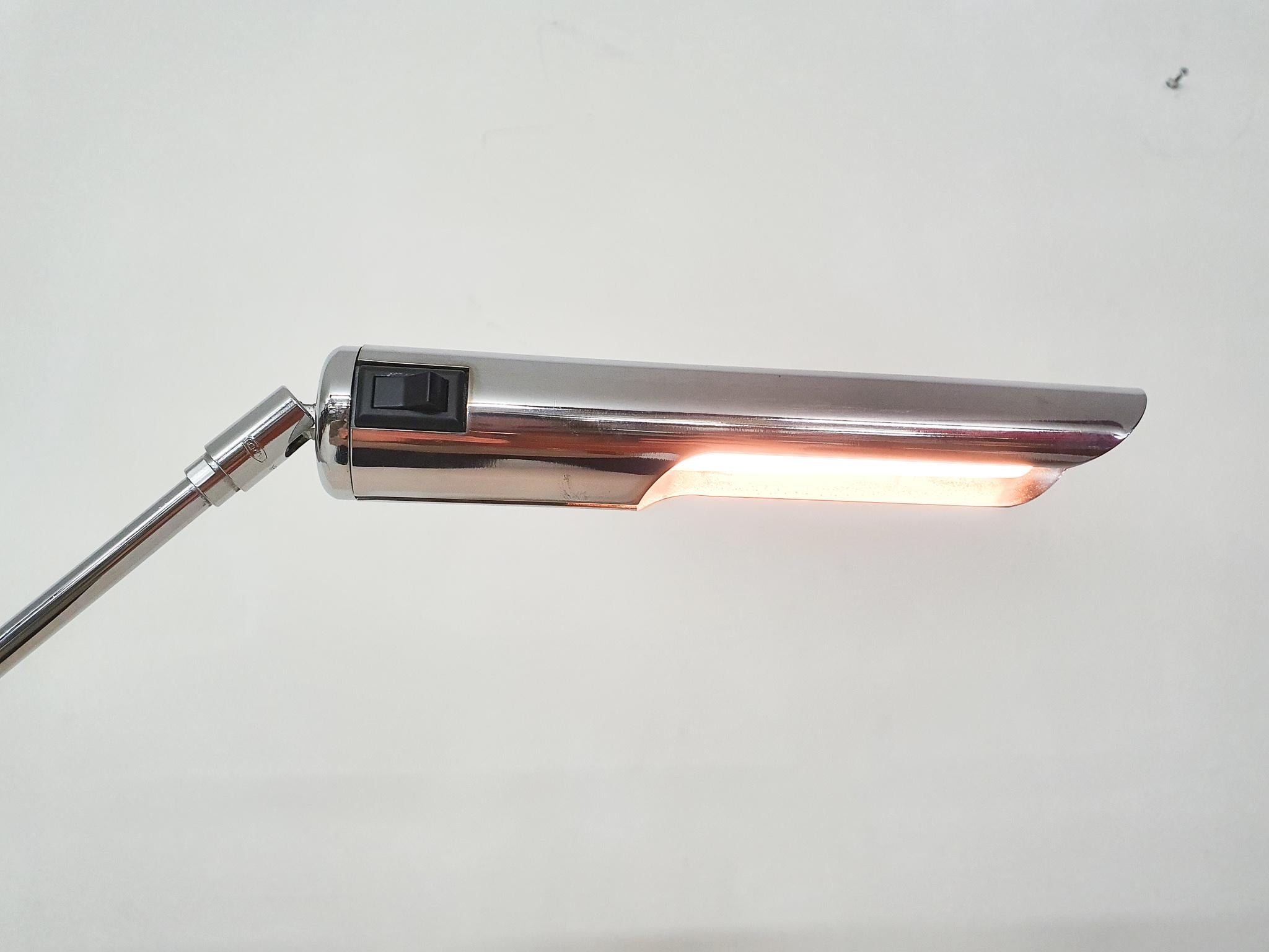 Metal Minimalistic Abo Randers Floor Lamp, Denmark 1970's For Sale