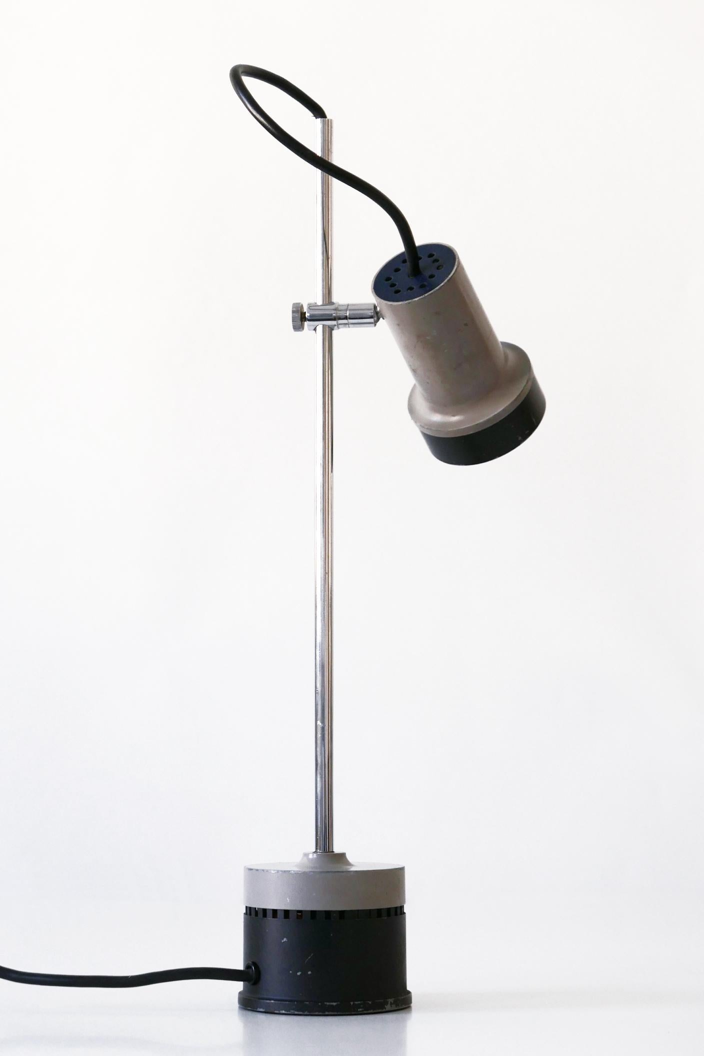 Minimalistic Adjustable Mid-Century Modern Table Lamp Desk Light, 1960s, Germany 3