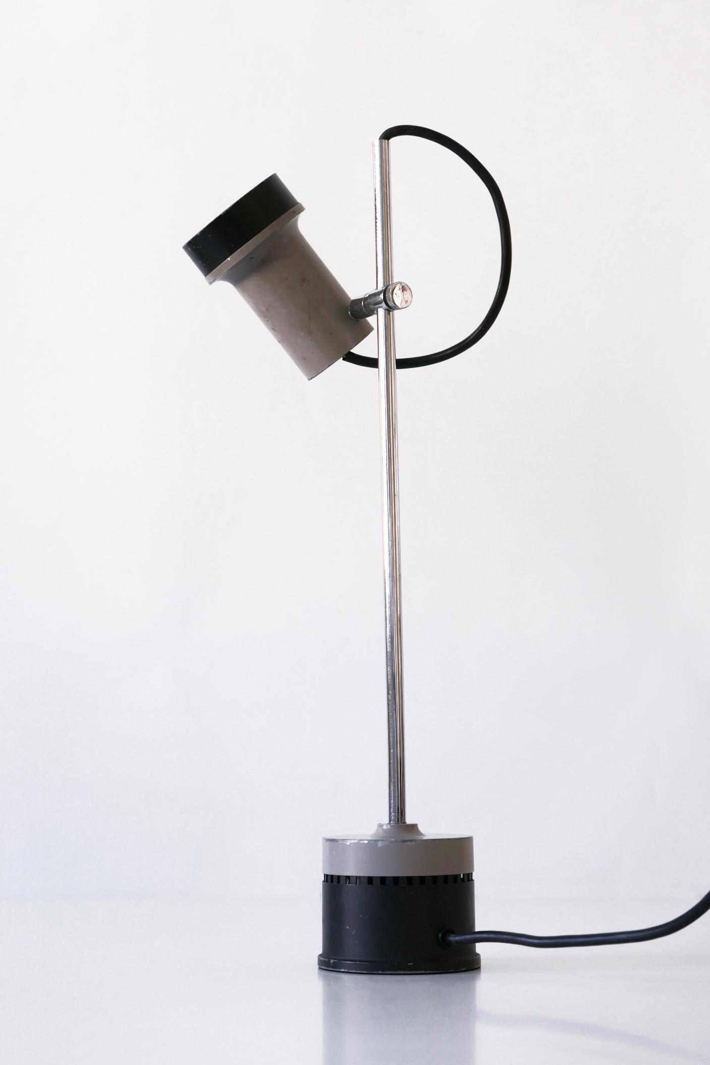 Minimalistic Adjustable Mid-Century Modern Table Lamp Desk Light, 1960s, Germany 4