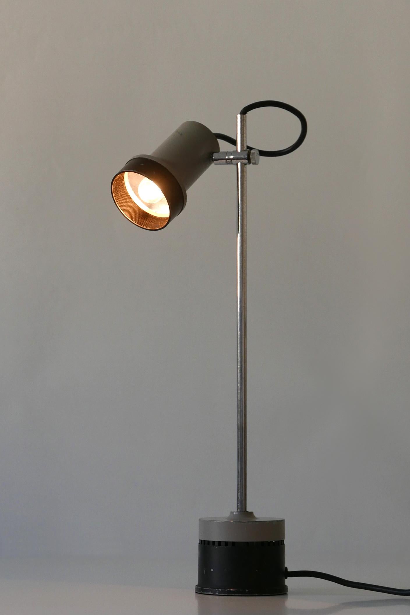 Minimalistic Adjustable Mid-Century Modern Table Lamp Desk Light, 1960s, Germany 7