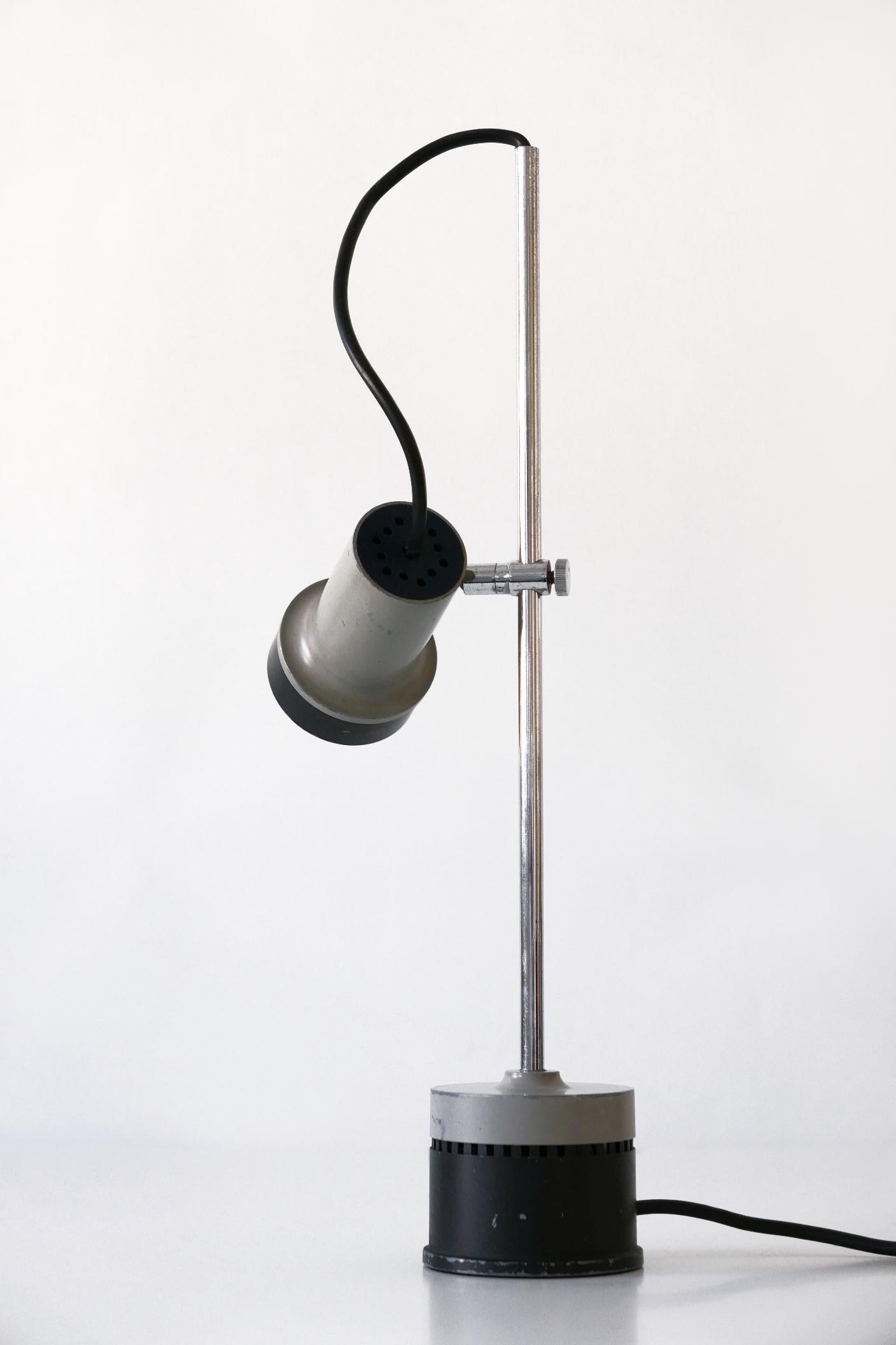 Minimalistic Adjustable Mid-Century Modern Table Lamp Desk Light, 1960s, Germany 8