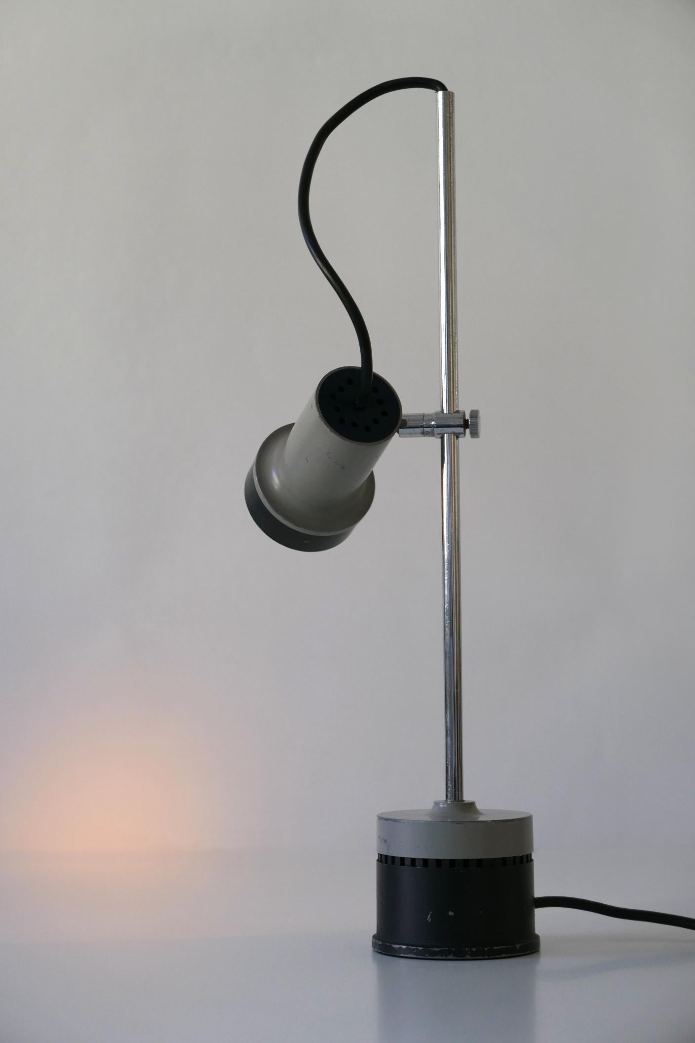 Minimalistic Adjustable Mid-Century Modern Table Lamp Desk Light, 1960s, Germany 9