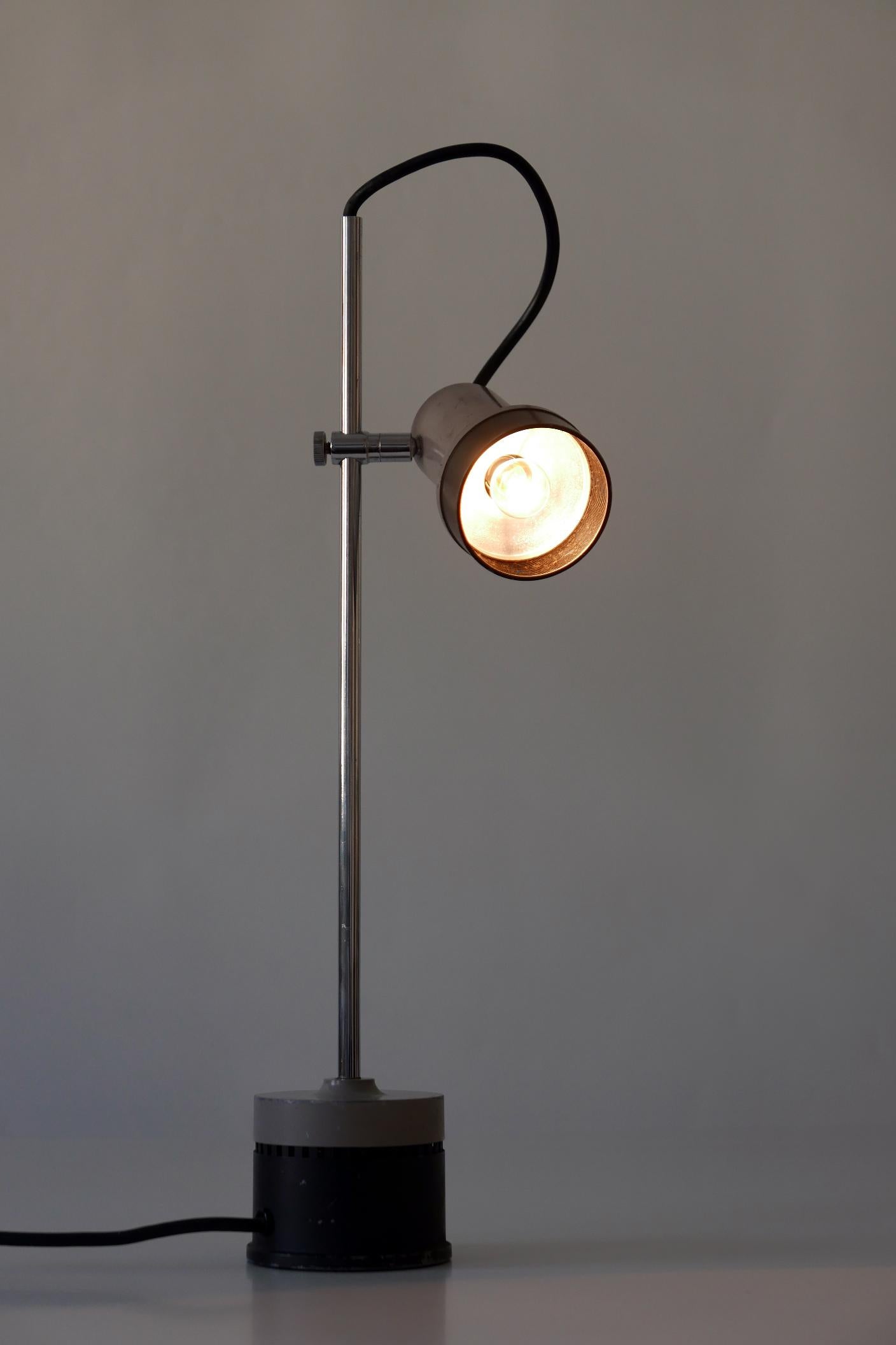 Minimalistic Adjustable Mid-Century Modern Table Lamp Desk Light, 1960s, Germany 1