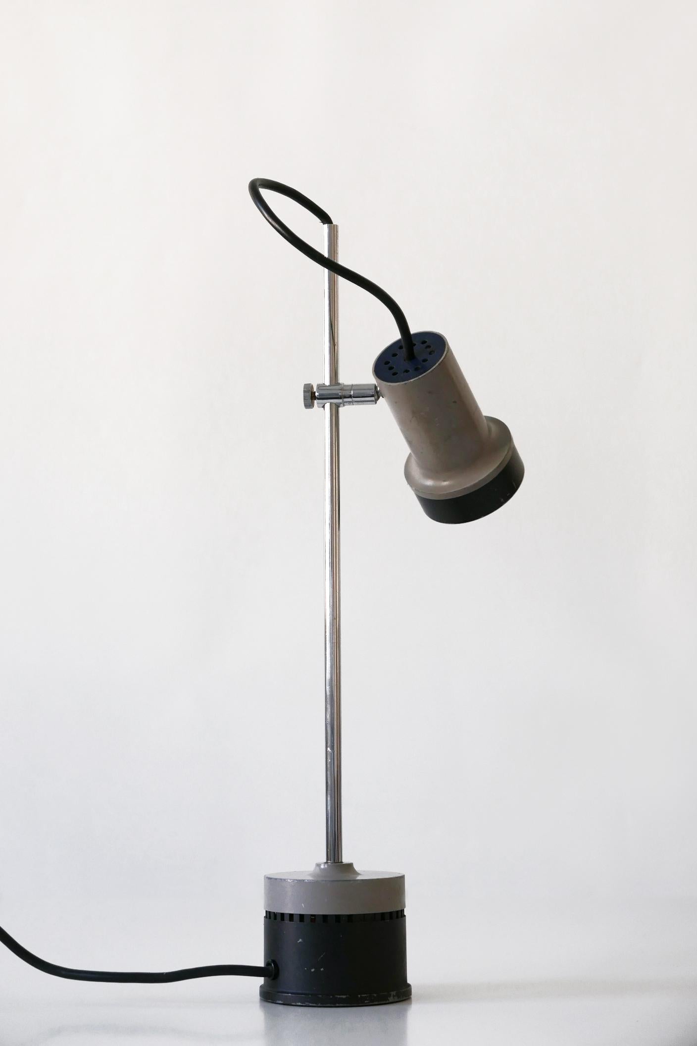 Minimalistic Adjustable Mid-Century Modern Table Lamp Desk Light, 1960s, Germany 2