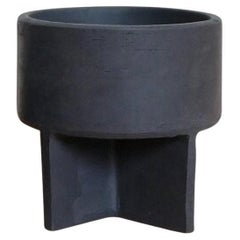 Minimalistic Black Clay Planter