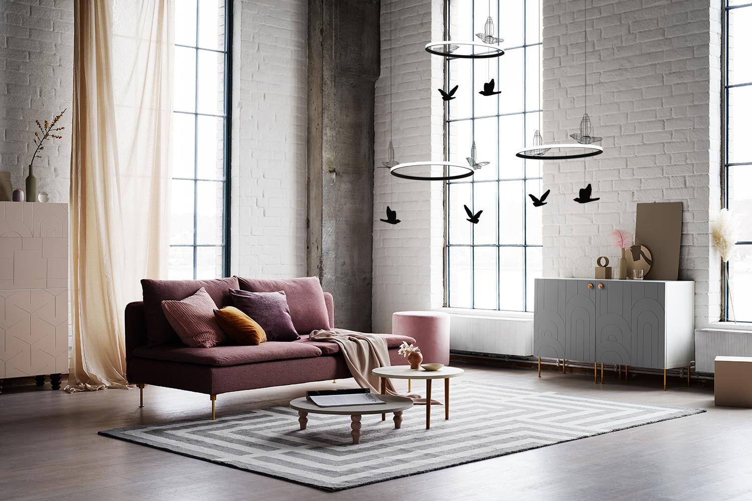 Modern Contemporary modern ceiling Light pendant Flight Shadows with Animal Decoration For Sale