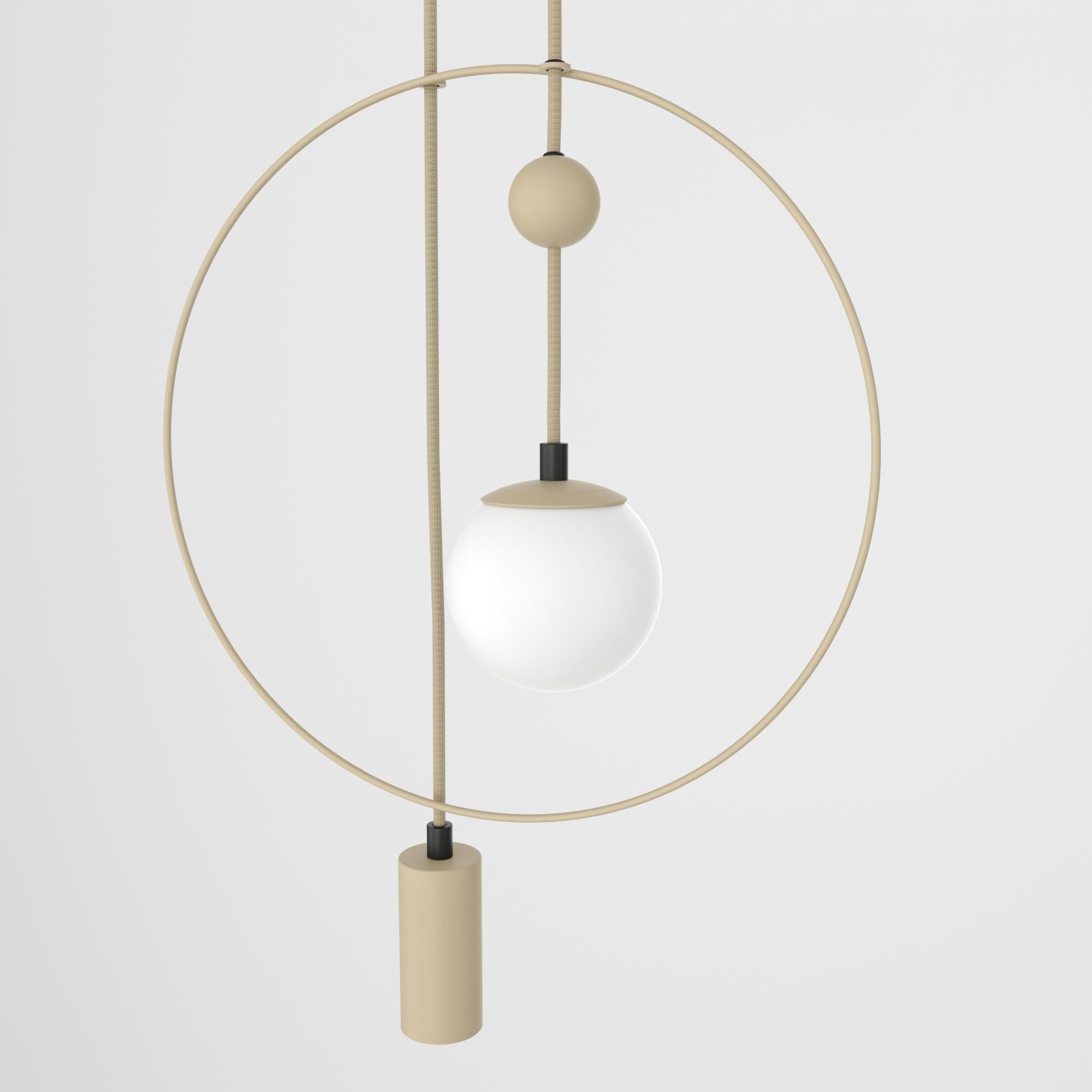 Sunderline CB (glass sphere + cylinder)

Category: lighting
Type: pendant, chandelier
Material: steel, frosted glass, textile cable
Overall dimensions: H: 2100 mm / W: 400 mm
Light source: E14 and G9, 110-220V
Available in different colors
