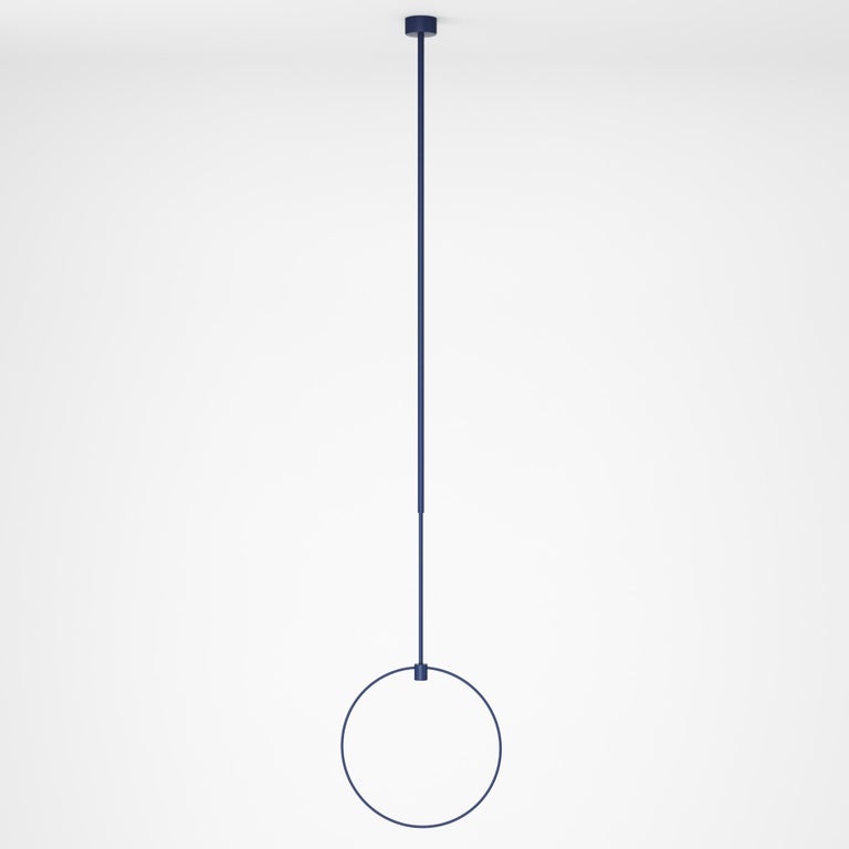 Minimalistic Chandelier Lamp “Holder”, Modern Stainless Steel Lighting