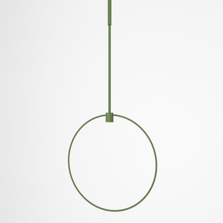 Minimalistic Chandelier Lamp “Holder”, Modern Stainless Steel Lighting