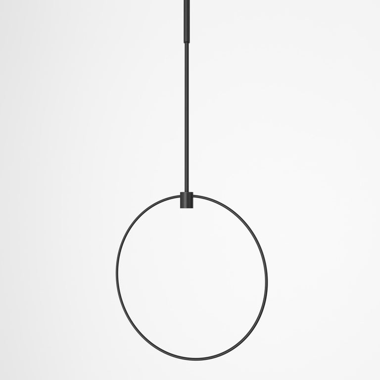 Minimalistic Chandelier Lamp “Holder”, Modern Stainless Steel Lighting