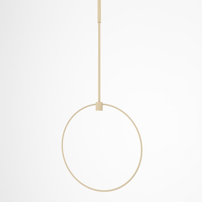 Minimalistic Chandelier Lamp “Holder”, Modern Stainless Steel Lighting