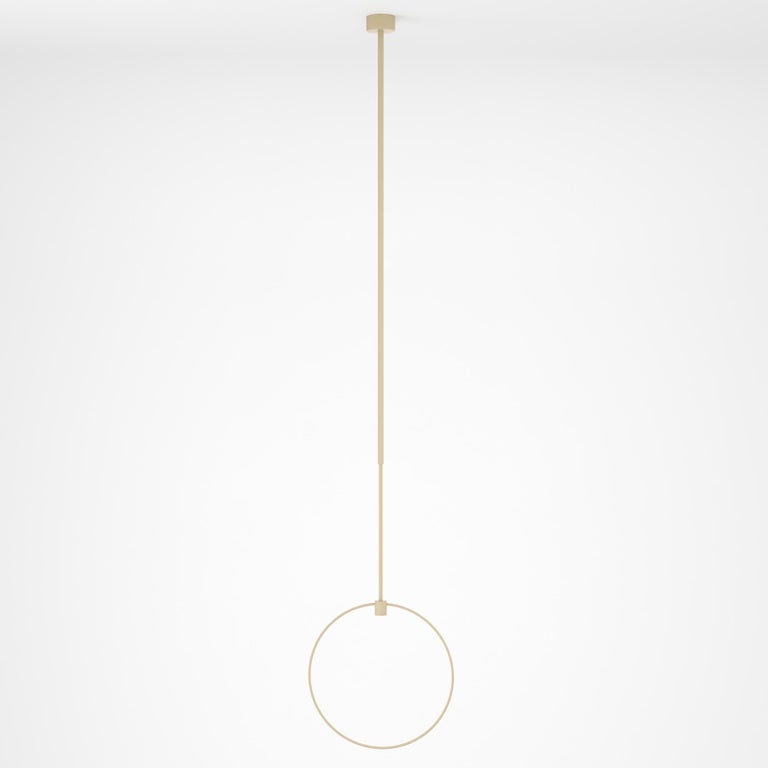 Minimalistic Chandelier Lamp “Holder”, Modern Stainless Steel Lighting