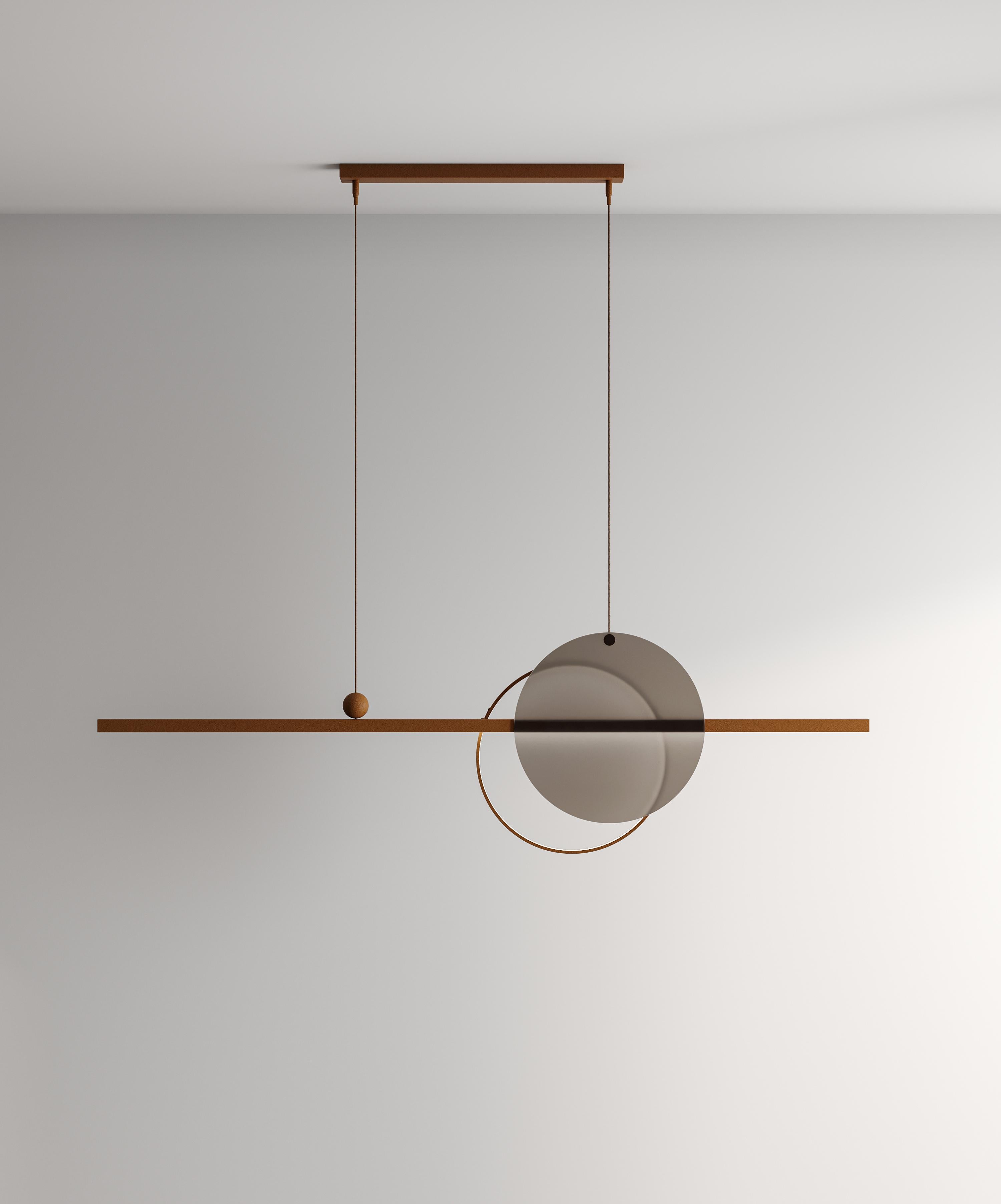 Minimalistic Ceiling Lamp, Glass Edition, Modern Style For Sale 1