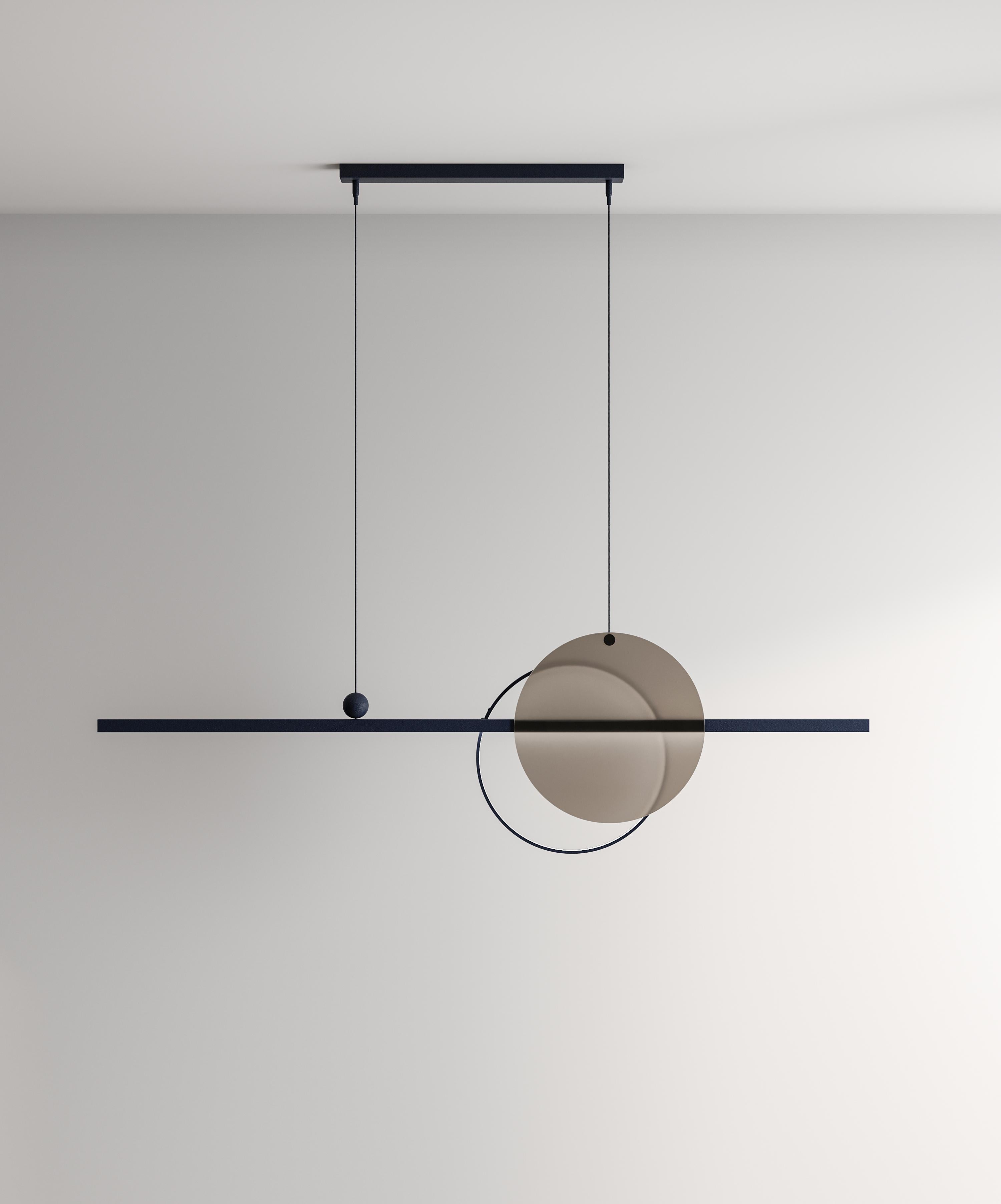 Minimalistic Ceiling Lamp, Glass Edition, Modern Style In New Condition For Sale In Vilnius, LT