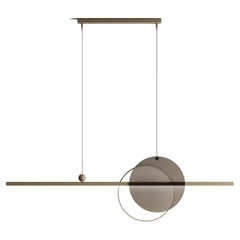 Minimalistic Ceiling Lamp Mid glass-1500, Glass Edition, Modern Style