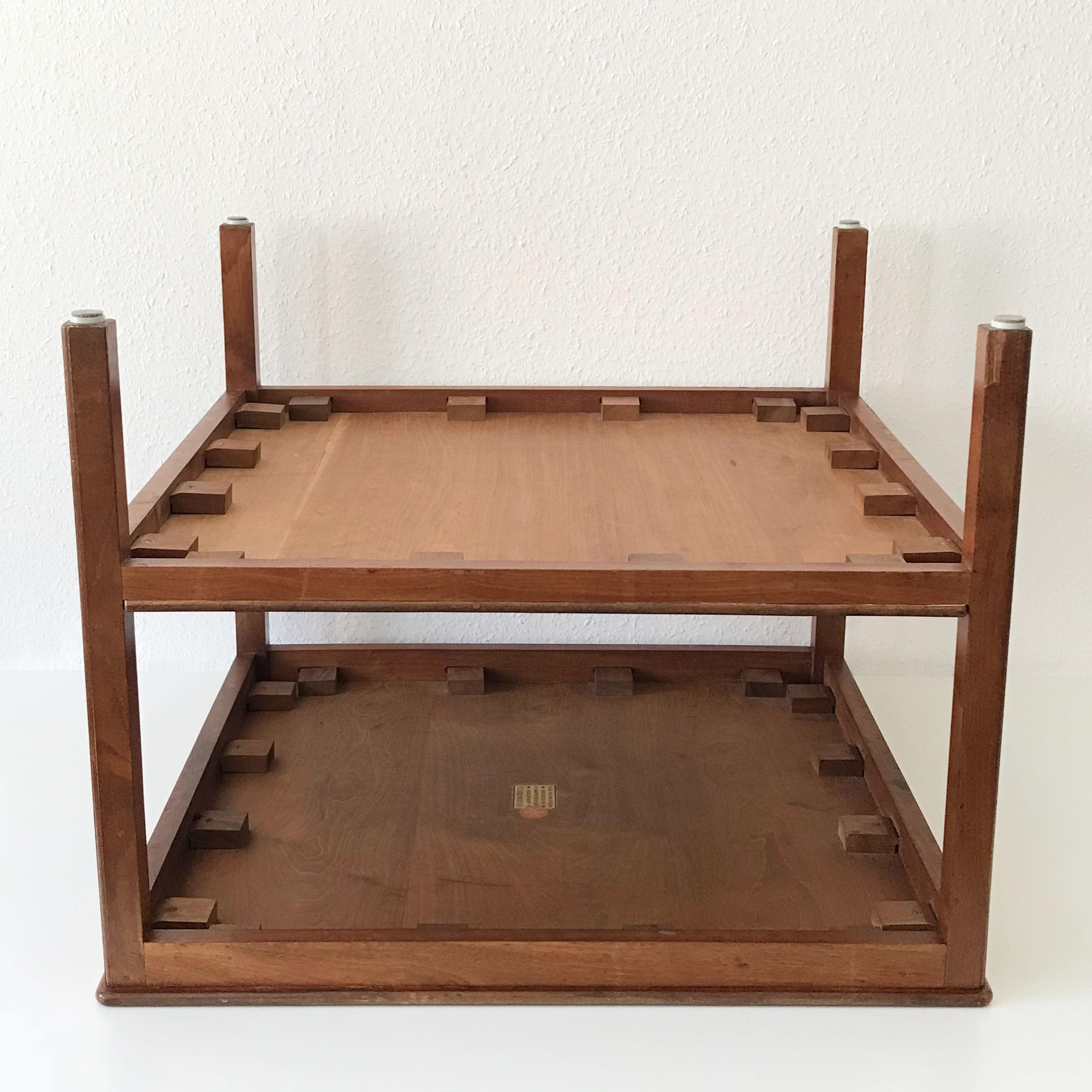 Minimalistic Coffee Mahogany Table by Kaare Klint for Rud Rasmussen Denmark 1934 For Sale 4