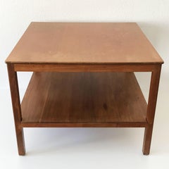 Mesa de café minimalista de caoba de Kaare Klint para Rud Rasmussen Dinamarca 1934