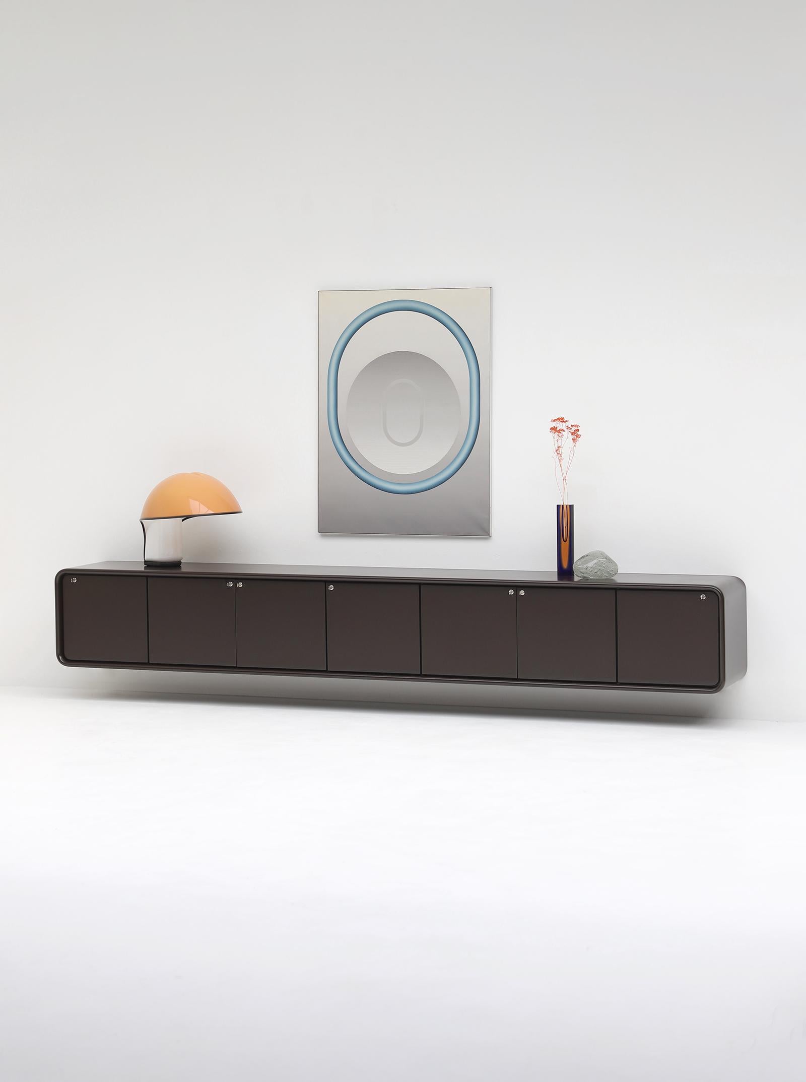 Lacquered Minimalistic Floating Sideboard 'Janda' Designed by Frank De Clercq, 1972