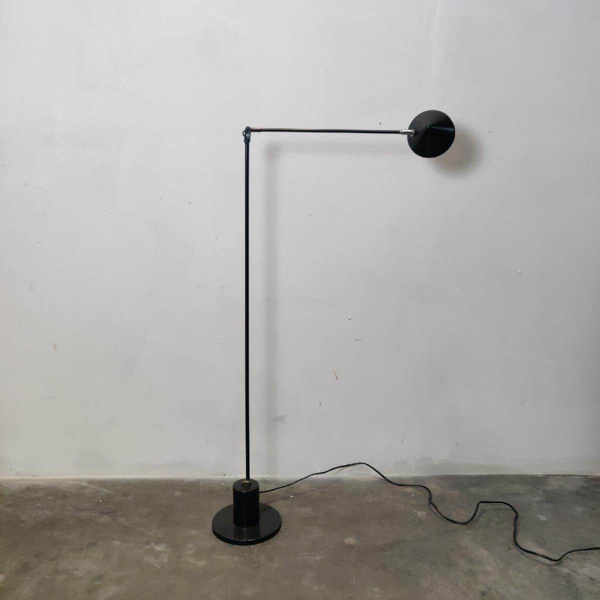Swiss Minimalistic Floor Lamp by Belux, Switzerland, 1980s For Sale
