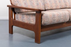 Minimalistic Italian Mid-Century Modern 3-seats architectural sofa, 1960’s