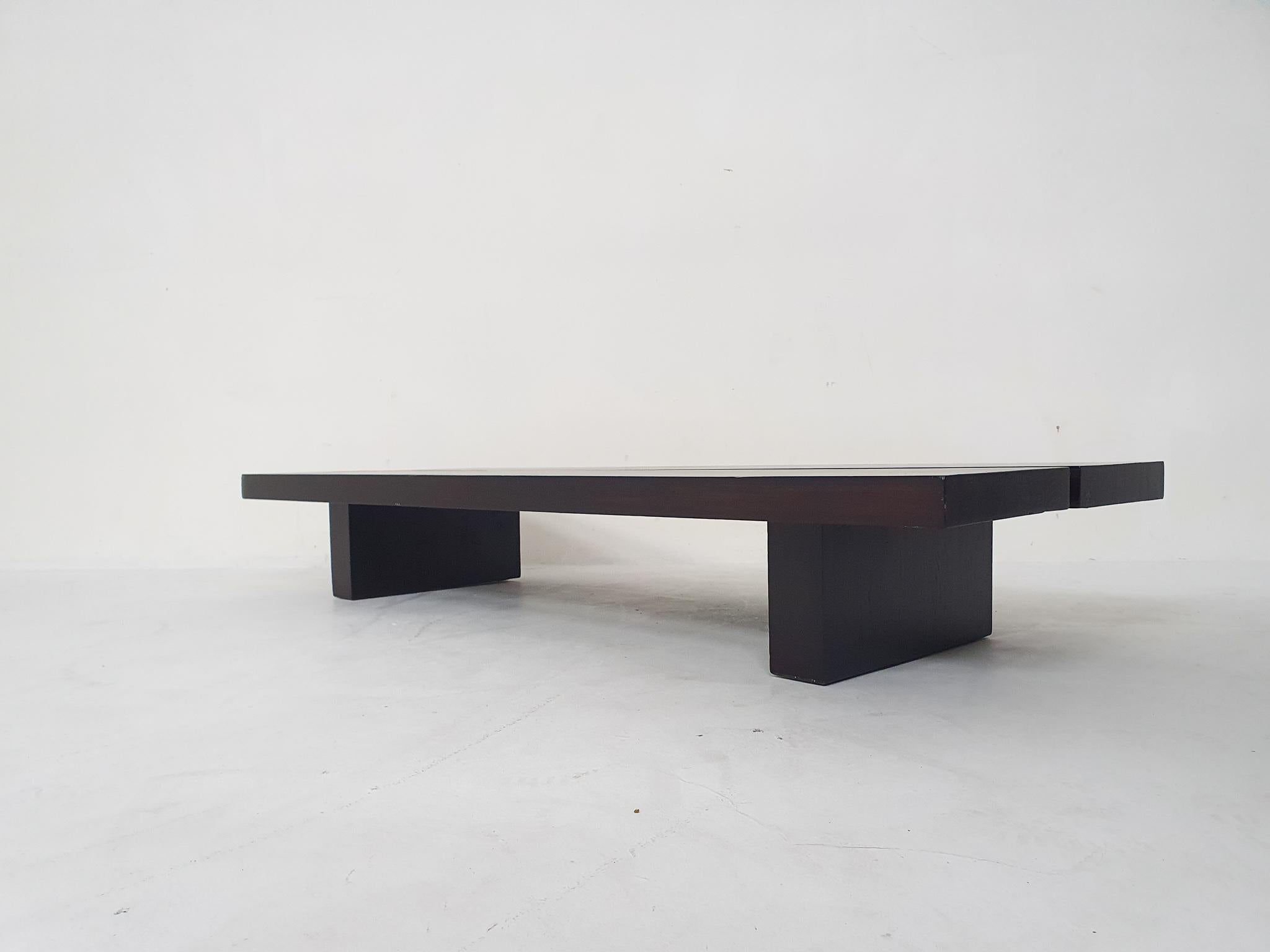 Japonisme Minimalistic Japandi Bench or Coffee Table, the Netherlands, 1970s For Sale