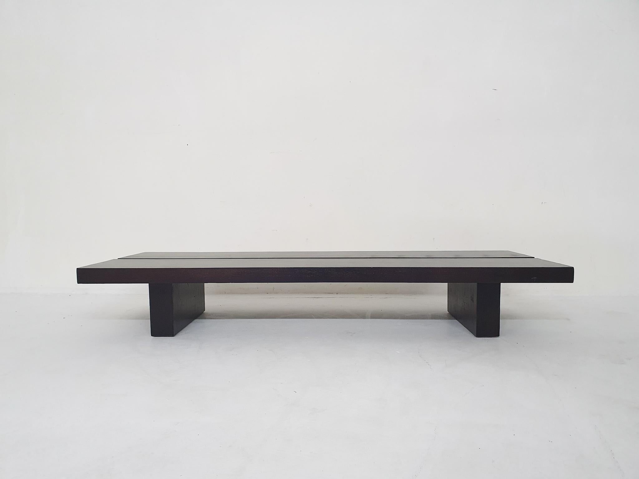 Japonisme Minimalistic Japandi Bench or Coffee Table, the Netherlands, 1970s For Sale