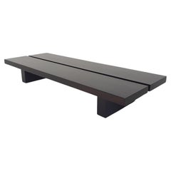 Banc ou table basse minimaliste Japandi, Pays-Bas, 1970