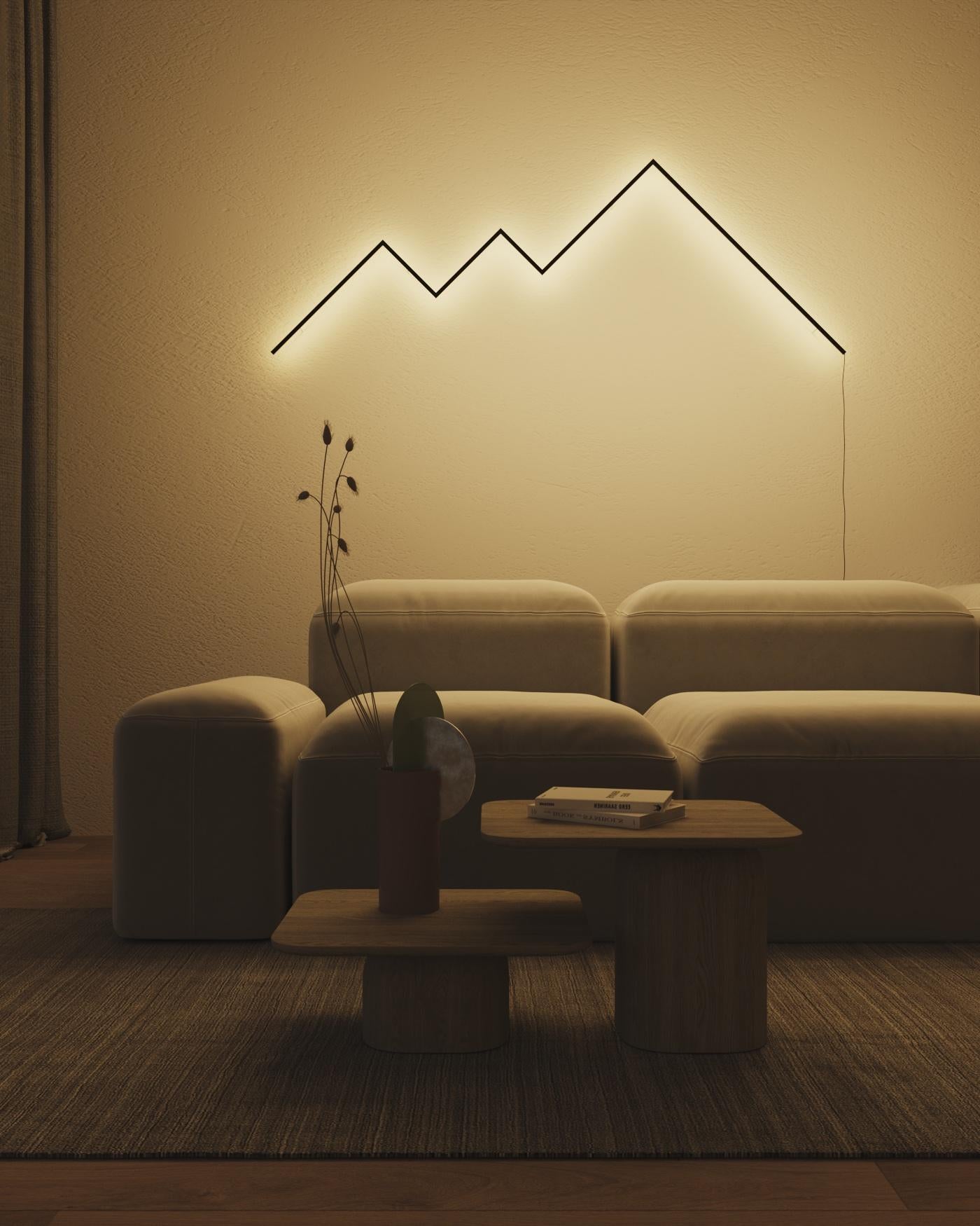 Sculpture lumineuse minimaliste 