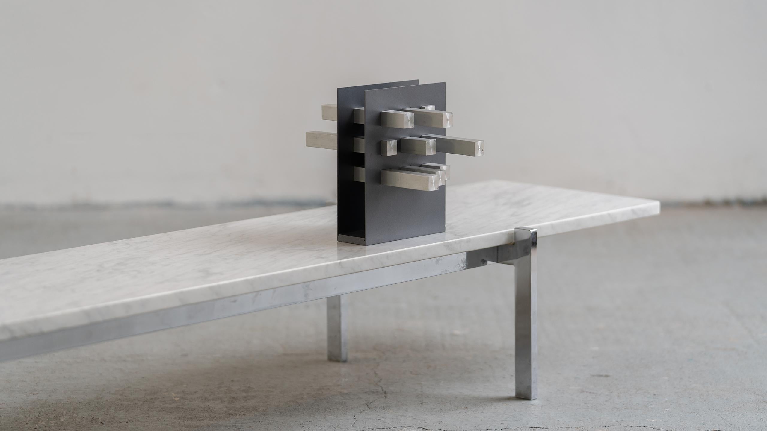 Minimalistic Marble Coffee Table ca. 1965 in the Style of Poul Kjærholm, Denmark 3