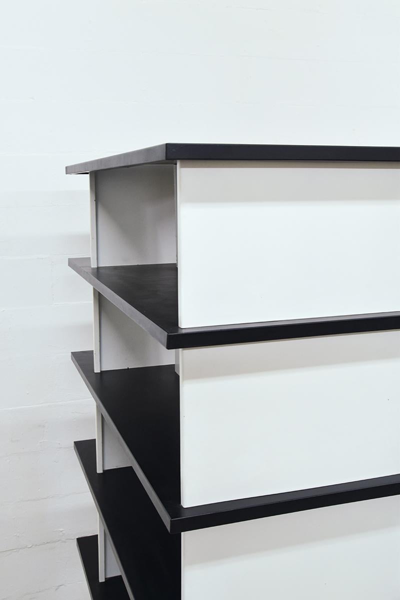 Minimalistic Metal Shelving Unit or Room Divider by Wim Rietveld, 1960s 5