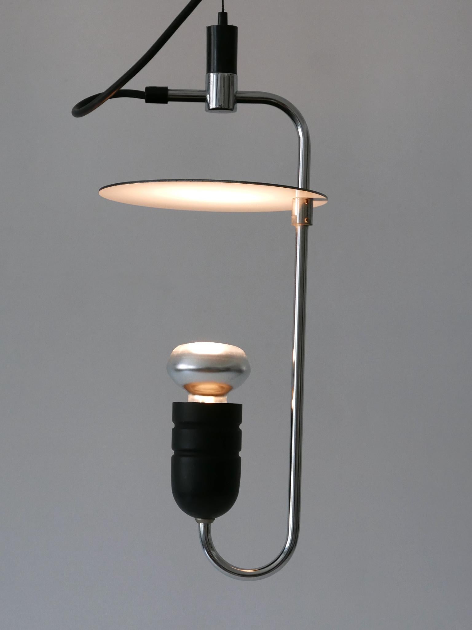 Lampada a sospensione minimalista del Mid Century Modern o luce a sospensione Italia anni '70 in vendita 4