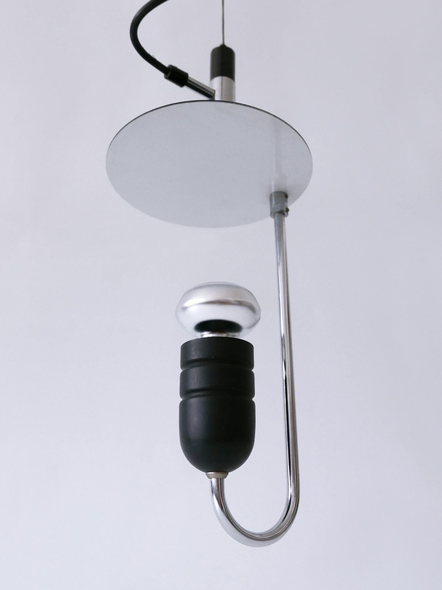 Lampada a sospensione minimalista del Mid Century Modern o luce a sospensione Italia anni '70 in vendita 5