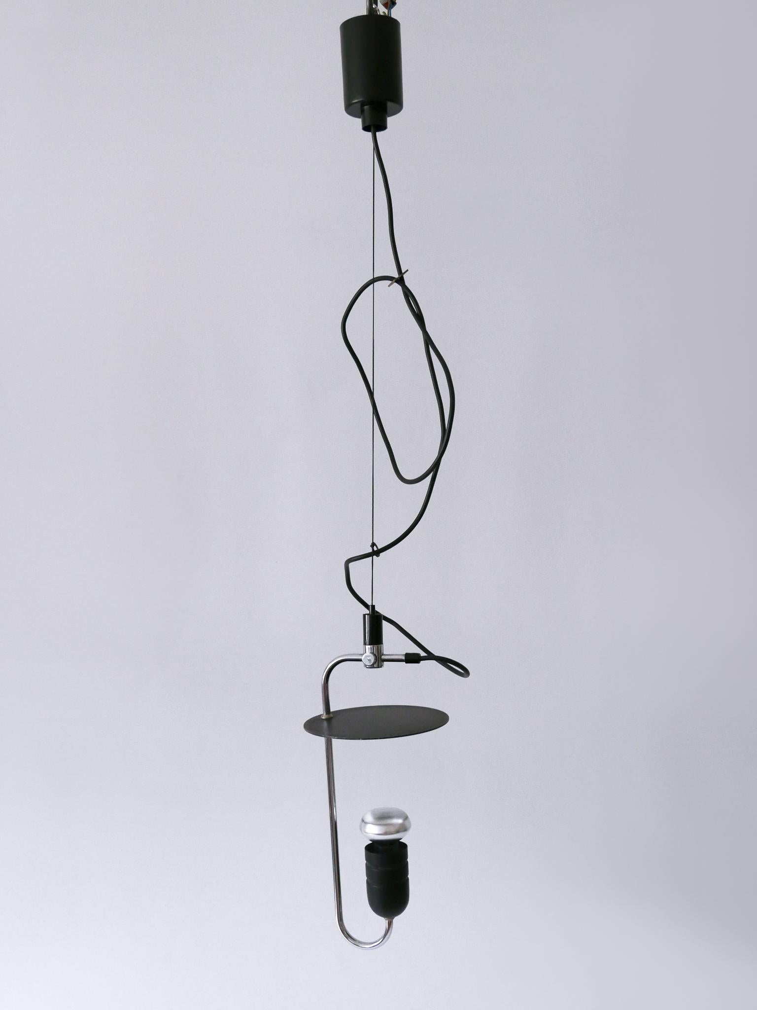 Lampada a sospensione minimalista del Mid Century Modern o luce a sospensione Italia anni '70 in vendita 6