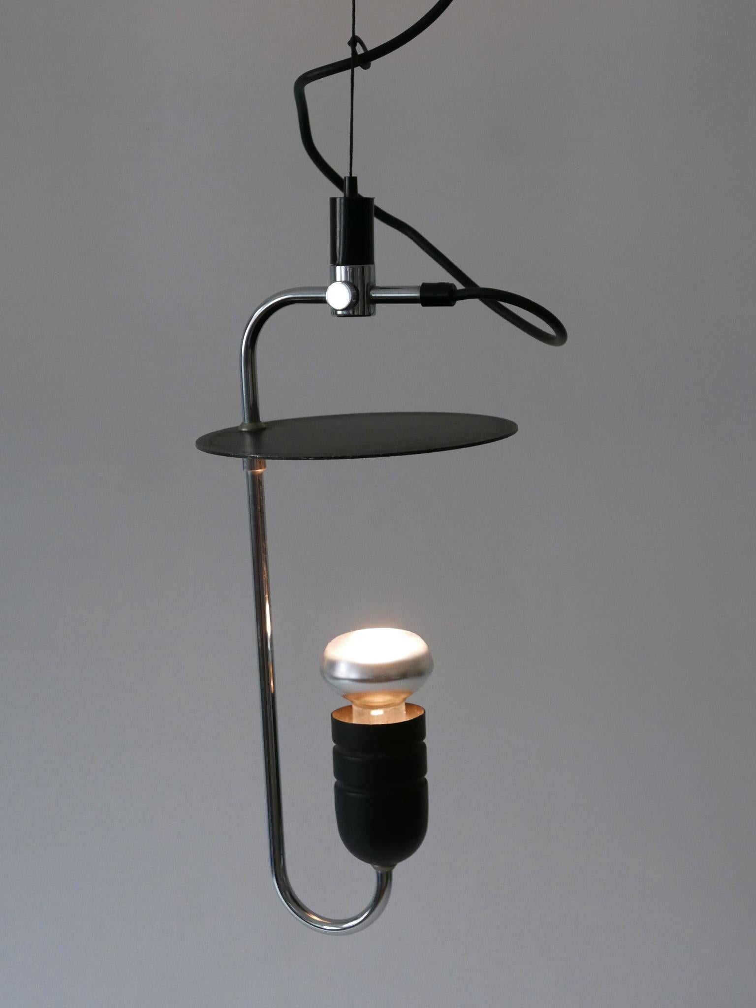Lampada a sospensione minimalista del Mid Century Modern o luce a sospensione Italia anni '70 in vendita 9