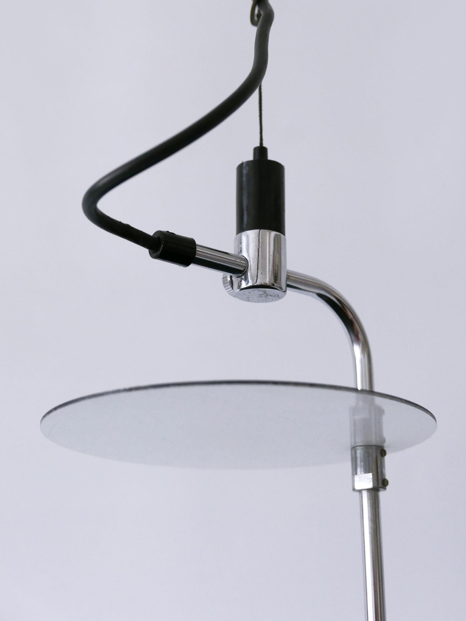 Lampada a sospensione minimalista del Mid Century Modern o luce a sospensione Italia anni '70 in vendita 10