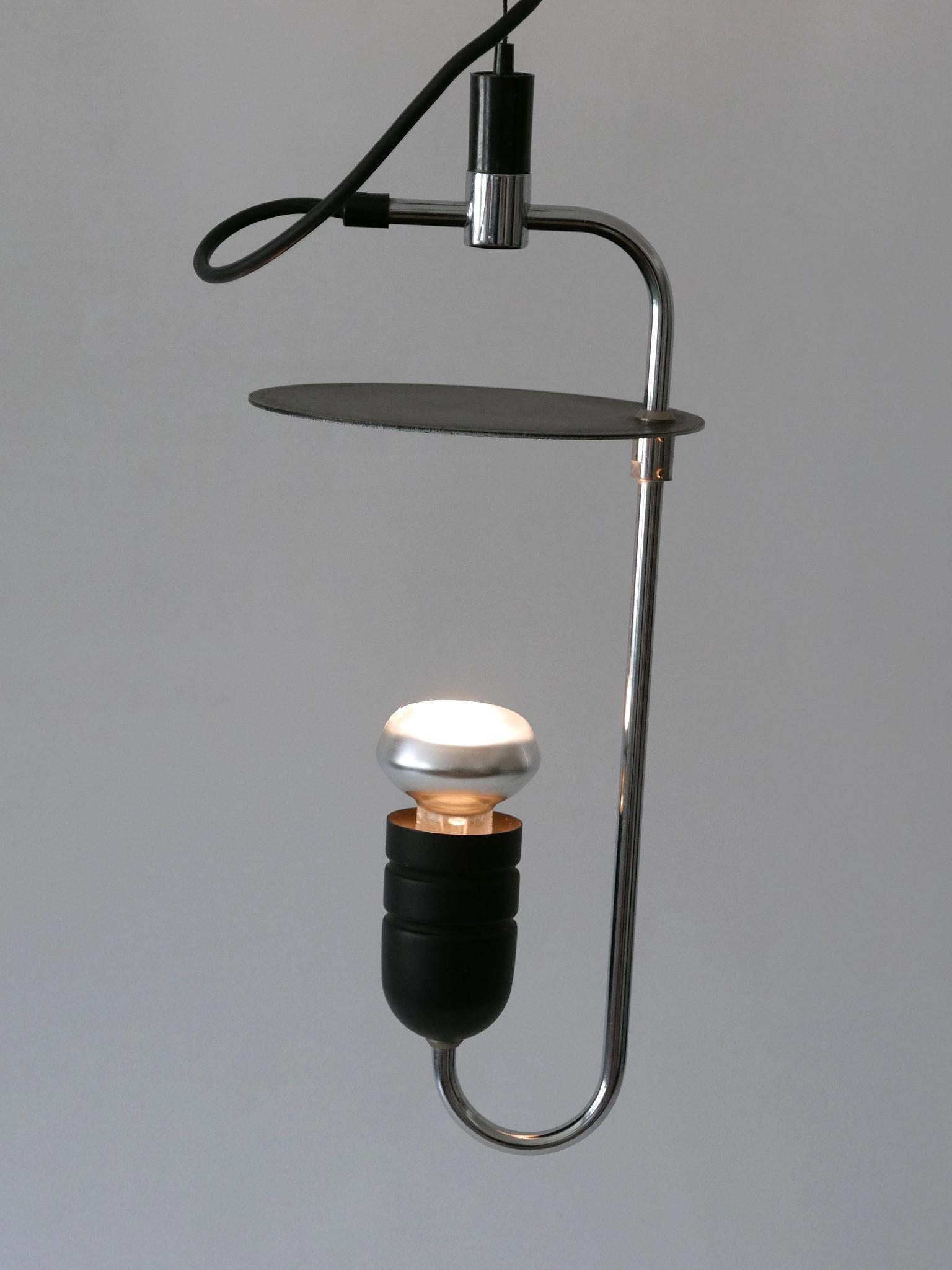 Lampada a sospensione minimalista del Mid Century Modern o luce a sospensione Italia anni '70 in vendita 1