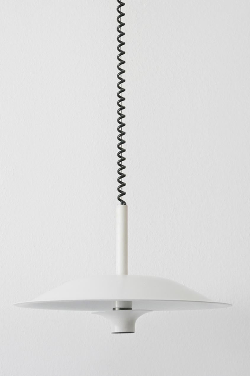 Minimalistic Midcentury Pulldown Pendant Lamp or Hanging Light, 1980s, Denmark For Sale 1