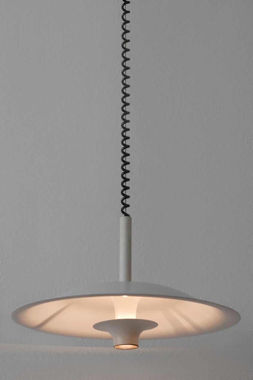 Minimalistic Midcentury Pulldown Pendant Lamp or Hanging Light, 1980s, Denmark For Sale 2
