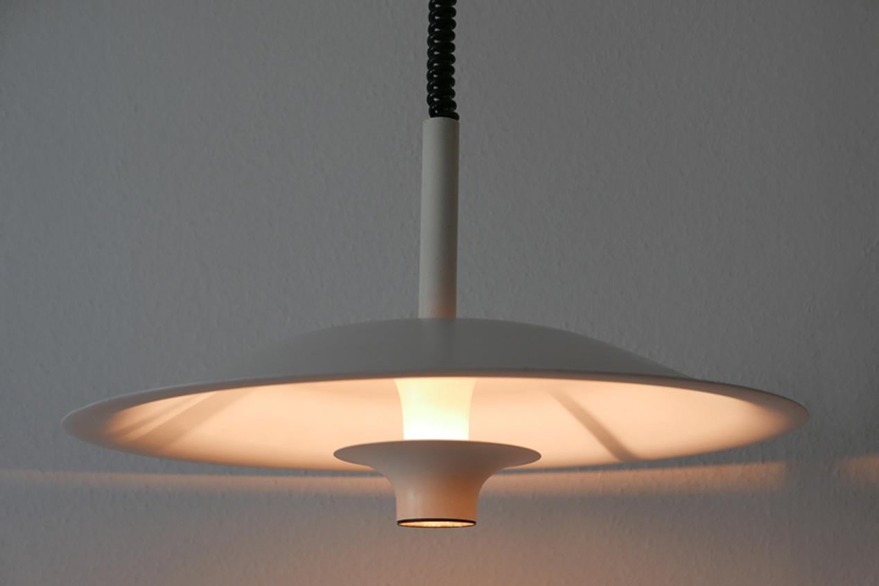 Minimalistic Midcentury Pulldown Pendant Lamp or Hanging Light, 1980s, Denmark For Sale 3