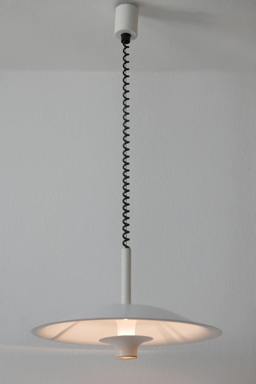 Danish Minimalistic Midcentury Pulldown Pendant Lamp or Hanging Light, 1980s, Denmark For Sale