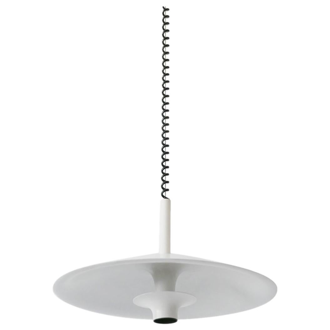 Minimalistic Midcentury Pulldown Pendant Lamp or Hanging Light, 1980s, Denmark For Sale