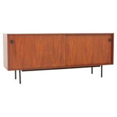 Minimalistic Mid-Century Sideboard in Teak Wood, 1950
s