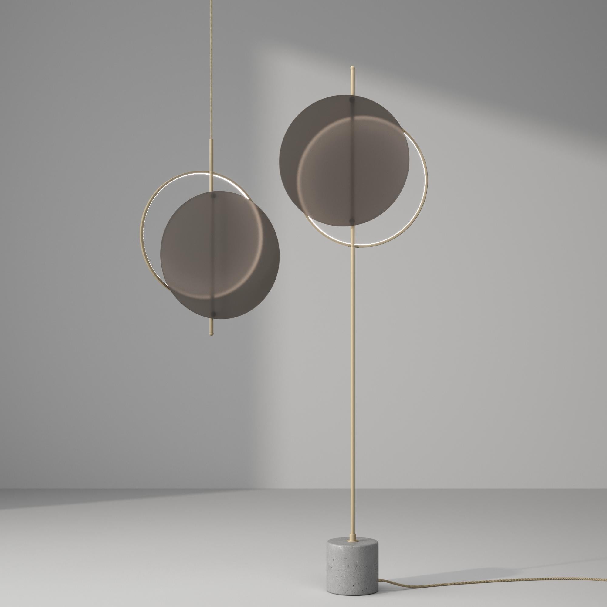 Painted Minimalistic Pendant Lamp, Glass Edition, Modern Style For Sale