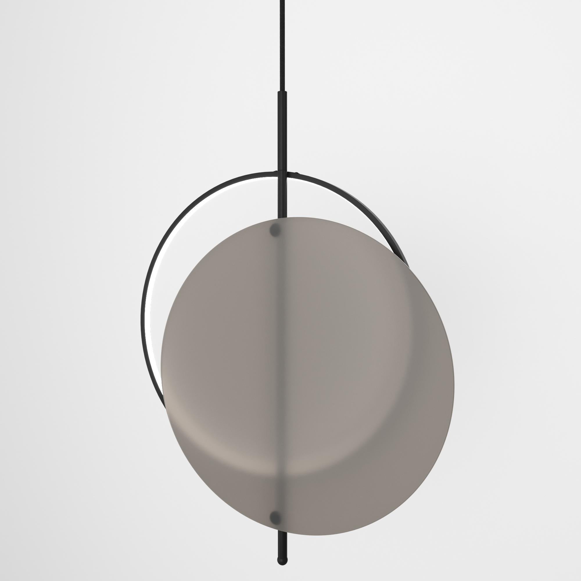 Lampe à suspension minimaliste, édition en verre, style moderne en vente 7