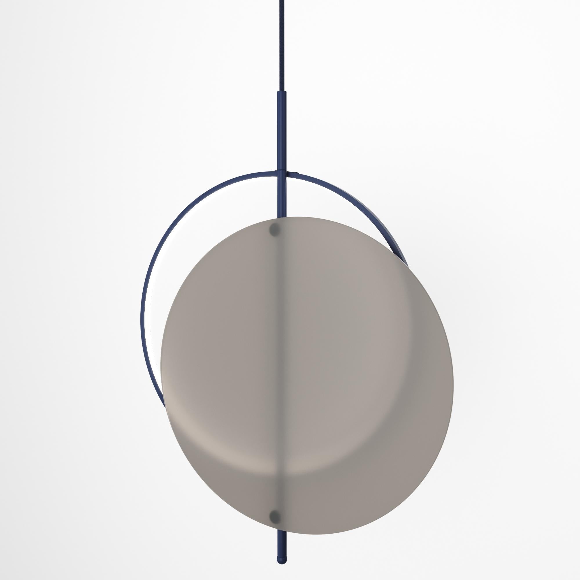 Lampe à suspension minimaliste, édition en verre, style moderne en vente 1