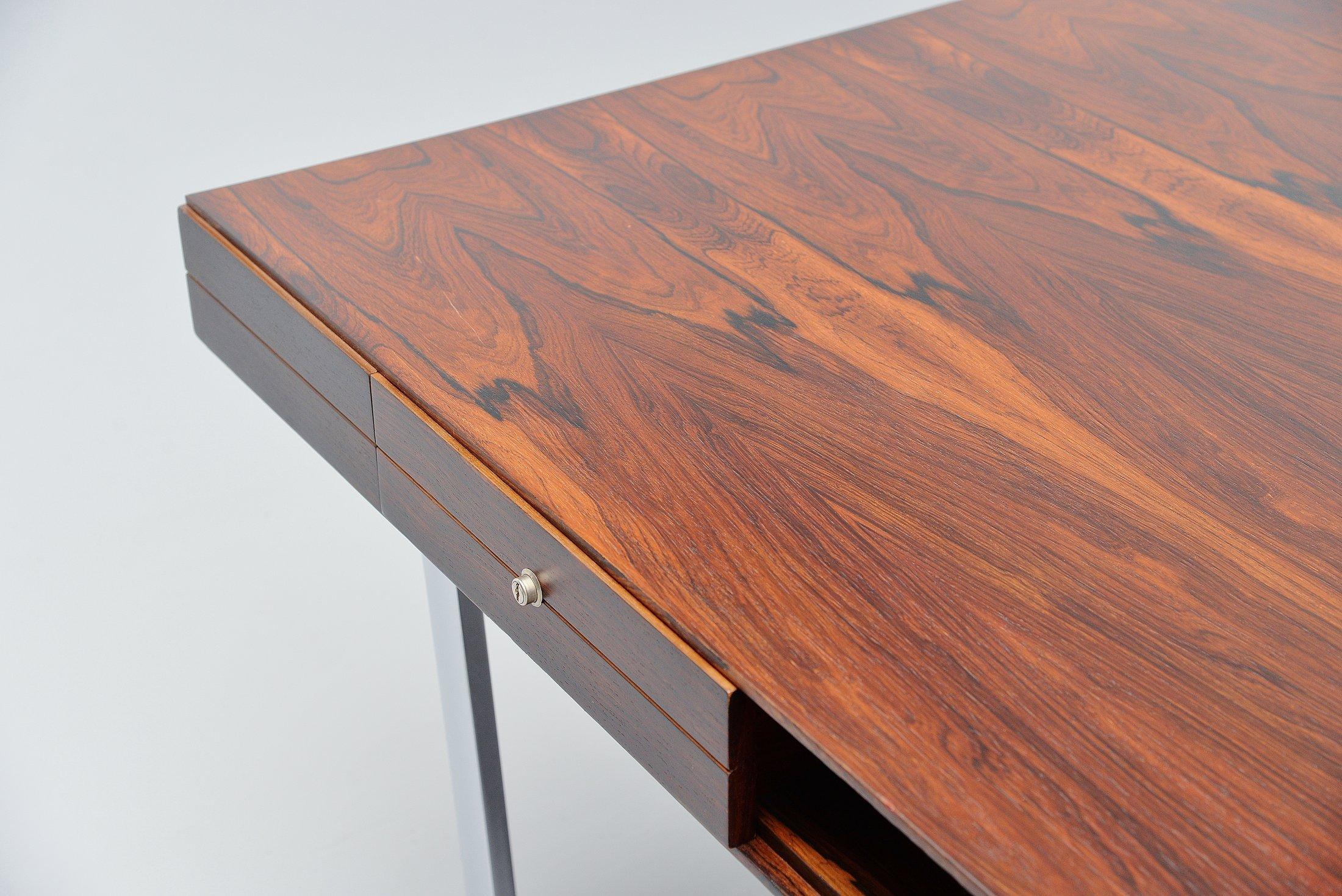 Mid-20th Century Minimalistic Rosewood Desk Made in Denmark, 1960